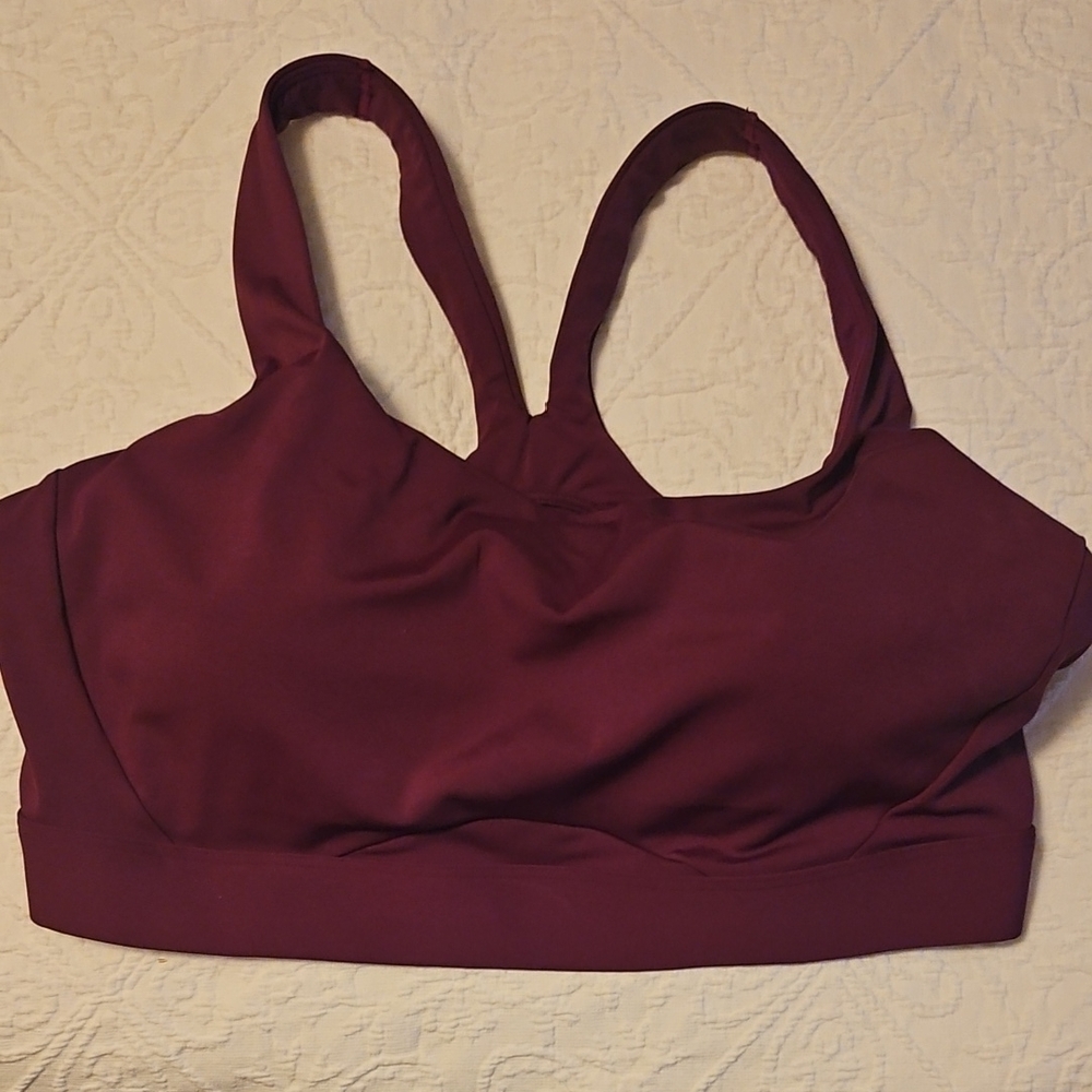 Women's Burgundy Interval Bra